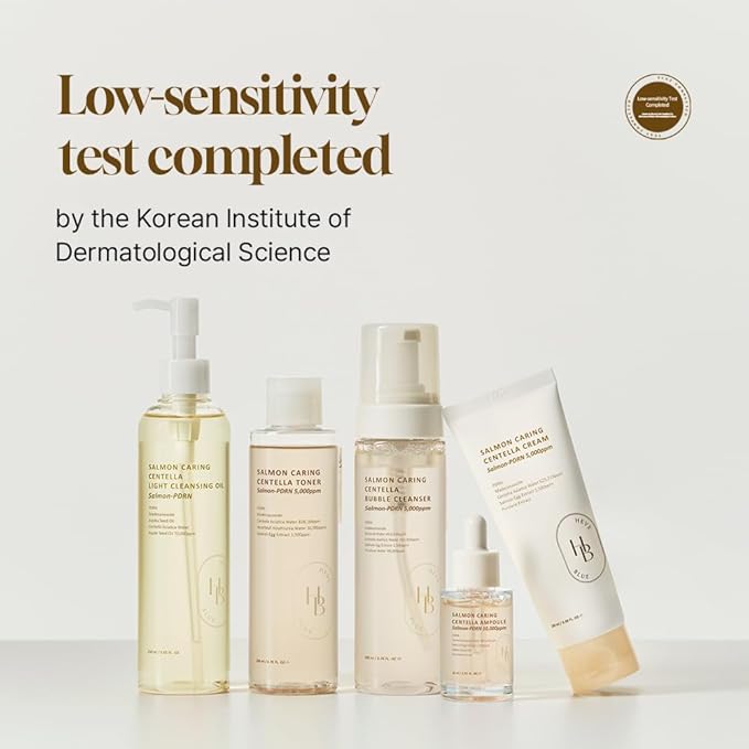 HEVEBLUE Salmon Caring Centella Light Cleansing Oil - Salmon PDRN, Salmon Egg Extract, Centella, Blackhead, Whitehead Removal, Pore Cleansing, Sensitive Skin, Korean Skincare