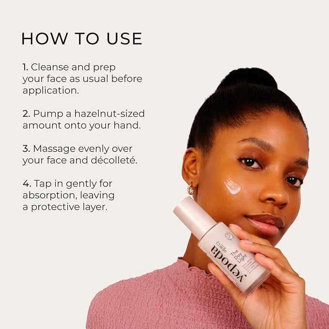 Yepoda The Day Light, Oil-Free Purifying Day Moisturizer with Rose Water, Mugwort & Niacinamide, Hydrating Vegan Korean Facial Moisturizer for All Skin Types, 1.69 FL. OZ. (50 ml)