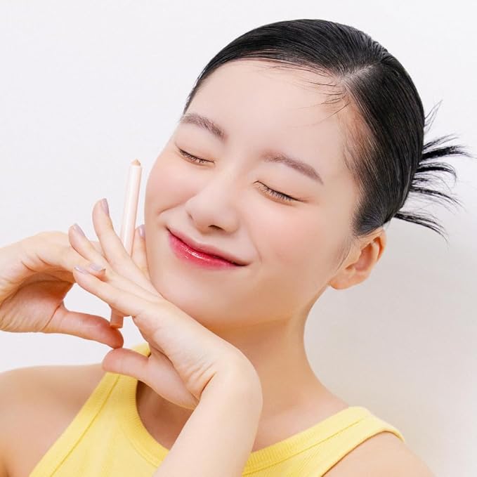 BBIA Last Powder Pencil 3 Colors - Shimmer Glitter Stick Eyeshadow Eyeliner, Under Eye Highlighter Stick Smooth Long-Lasting Creamy Crayon Eye Shadow Liner Pencil Korean Eye Makeup (03 PEACH MILK)