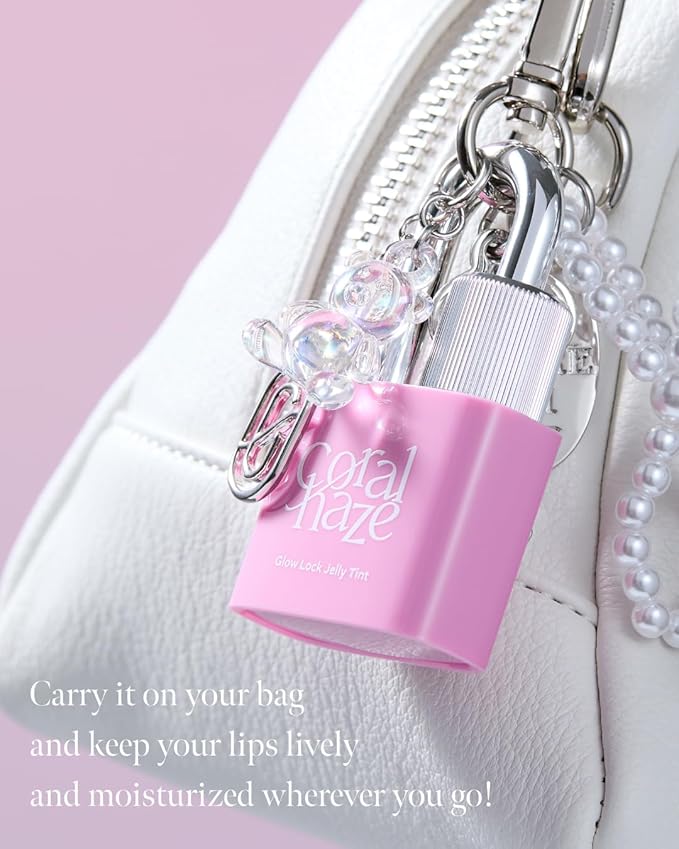 Glow Lock Jelly Tint 114 Sure 4g, Hydrating Jelly Glow Lip Stain, Glass-Like Shine Lip Gloss, Long-Lasting Color, Moisturizing Lip Enhancer, Collectible Lock-Shaped Design, Korean Makeup