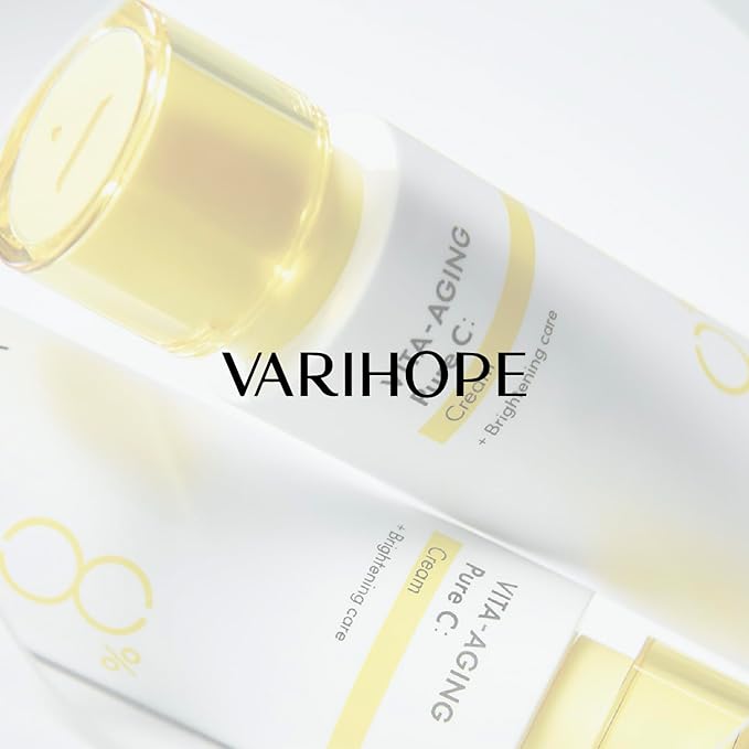 VARIHOPE Vita-Aging Pure C Cream – Vitamin C Face Cream for Deep Hydration, Elasticity & Uneven Tone, Korean Skin Care with Pure Vitamin C for Smooth, Radiant, Healthy-Looking Skin | 1.35 fl oz