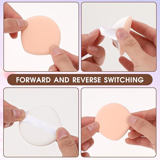 8Pcs Air Cushion Makeup Puffs for Foundation Concealer and Powder Korean Makeup Sponge Puff Teardrop Mix Setting Makeup Cushion Puff Foundation Sponge Blender Sponge for Liquid, Cream, and Powder