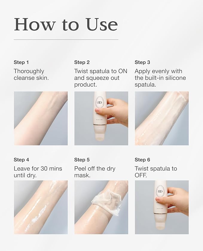 Nuborn Cell Dalgyal Mask | Korean Collagen Face Mask with Bakuchiol Serum | Hydrating Peel Off Mask | Glass Skin Face Mask, 65 mL