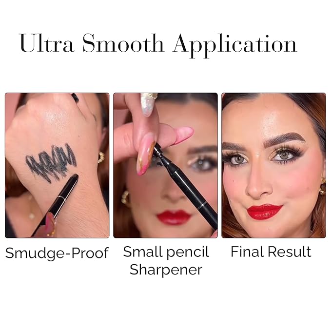 DLUX PROFESSIONAL Gel Eyeliner - 4g Stick Eye liner, Waterproof Pencil Gel Liner, Smooth Cream Eye shadow, Smudge-Free, Long-Lasting, Intense Colours, Easy To Use Korean Cosmetic