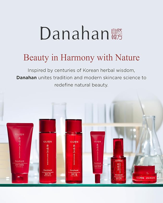 Bonyongo Red Ginseng Vinegar Foam Cleanser – Gentle Deep Cleansing Foam for All Skin Types - Nourishing & Hydrating with Fermented Red Ginseng - Korean Skincare, 4.05oz.