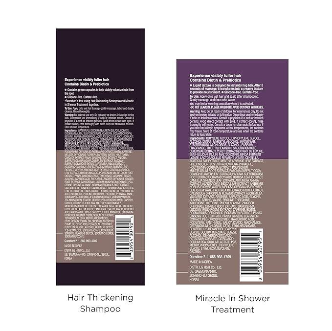 Dr. Groot Scalp Revitalizing Solution Travel Set for Hair Loss, Korean Hair Care, Hair Thickening Shampoo & Miracle in Shower Treatment, TSA Approved, 5 Seconds to Smooth Hair, Rosemary Oil