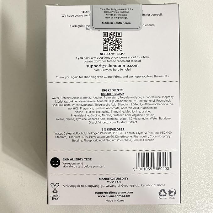 Korean Lash & Brow Color Kit – Temporary Eyelash & Eyebrow Color, Dark Brown, Naturally Fades Within 1-2 Weeks, Gentle Vitamin C Formula