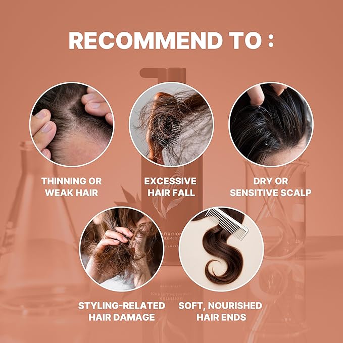 Deep Volumizing Conditioner for Thinning Hair – Korean Hair Care with Biotin & Panthenol – Damage Repair, Elasticity & Strength – White Tea Mandarin Scent, 16.9 fl oz