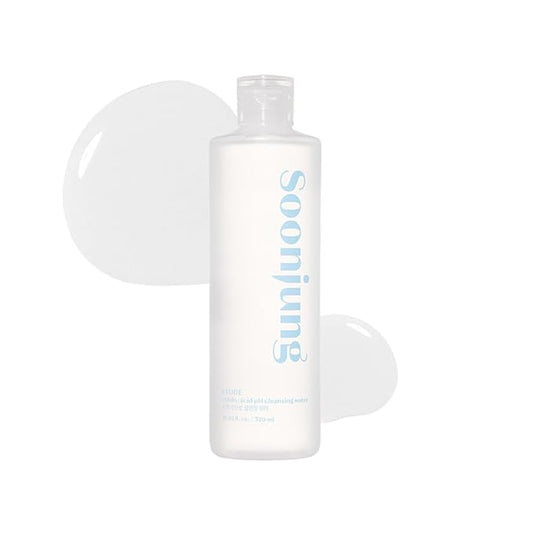 ETUDE SoonJung 5.5 Cleansing Water 320ml (23AD)| Low pH Face Cleanser | Korean Hypoallergenic Skin Care | Removes Makeup and Impurities on the Skin