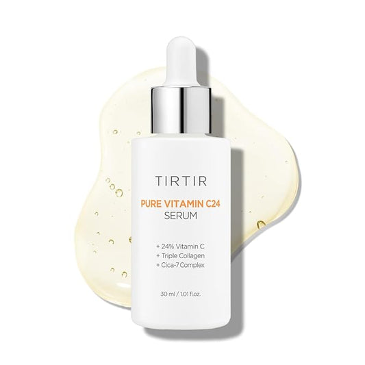 TIRTIR Pure Vitamin C 24% Face Serum – Dark Spot Remover for Sensitive Skin with Collagen Anti Aging Even out Skin Tone Non irritation tested, Wrkinkles, Korean Mild Vita C Facial Serum 1.01 Fl Oz