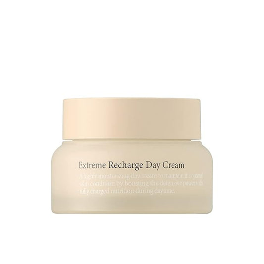 LU'PIUM Extreme Recharge Day Cream – Vegan Moisture Shield & Barrier Repair Cream for Dry or Sensitive Skin, 5 Plant Mucin Complex & Liposome Nutrition, Inspired by Korean Skincare