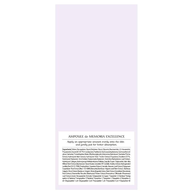 [CHALLANS de PARIS] Ampoule de Memoria Excellence – Bakuchiol Hydrating Ampoule for Skin Firmness & Moisture Care, Korean Skincare 1.23 fl. oz