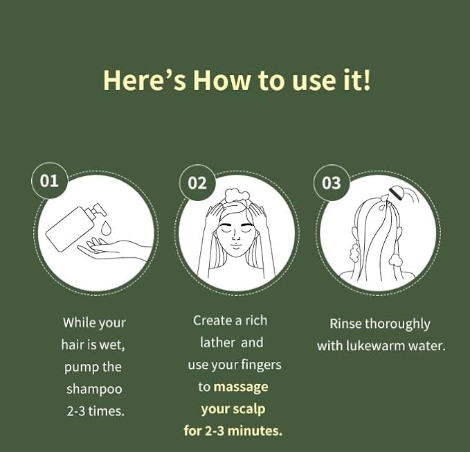 Born to Grow Scalp Shampoo for Oily Itchy Scalp Relief | Clarifying Korean Herbal Care Promotes Healthy Hair Shine Volume | SLS Free pH 5.5 K Beauty 16.9 fl oz