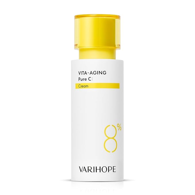 VARIHOPE Vita-Aging Pure C Cream – Vitamin C Face Cream for Deep Hydration, Elasticity & Uneven Tone, Korean Skin Care with Pure Vitamin C for Smooth, Radiant, Healthy-Looking Skin | 1.35 fl oz