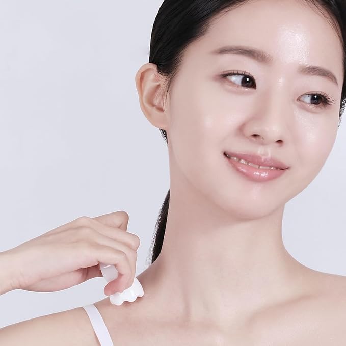 HAUA Ring Gua Sha, Korean Facial Tools, Premium Natural Ceramic, Massager, Multi-use Face & Body, Stocking Stuffers, Holidy Gift | 2oz