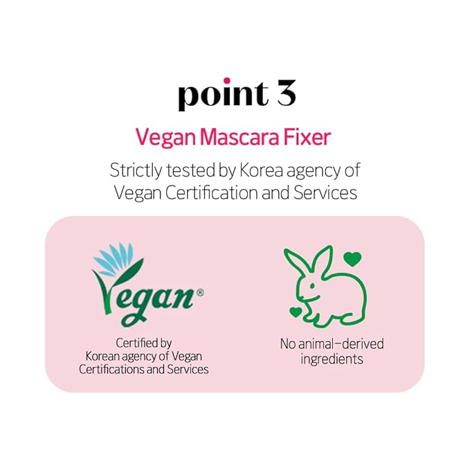 ETUDE Dr. Mascara Fixer, Korean Mascara Fixer, Long-Lasting Wax Formula, All-Day Curl Hold, Smudge-Proof, Korean Makeup, Beauty, Vegan Certified, Natural (Transparent, 0.203 Fl Oz)