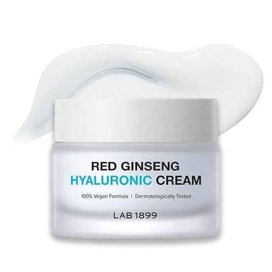 Donginbi LAB 1899 Red Ginseng Hyaluronic Cream - Deep Hydrating Cream for Dry Skin, Face Moisturizer with Hyaluronic Acid, Korean Red Ginseng, Korean Skin Care Gifts for Women, 1.69 floz