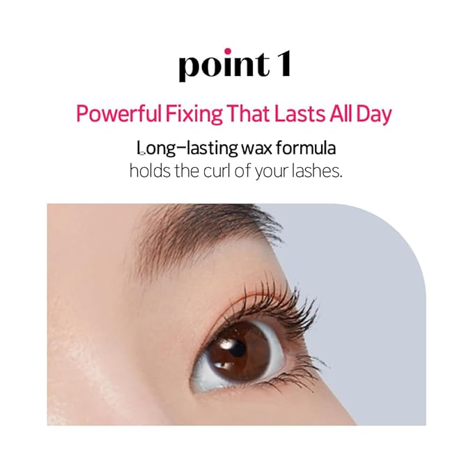 ETUDE Dr. Mascara Fixer, Korean Mascara Fixer, Long-Lasting Wax Formula, All-Day Curl Hold, Smudge-Proof, Korean Makeup, Beauty, Vegan Certified, Natural (Transparent, 0.203 Fl Oz)