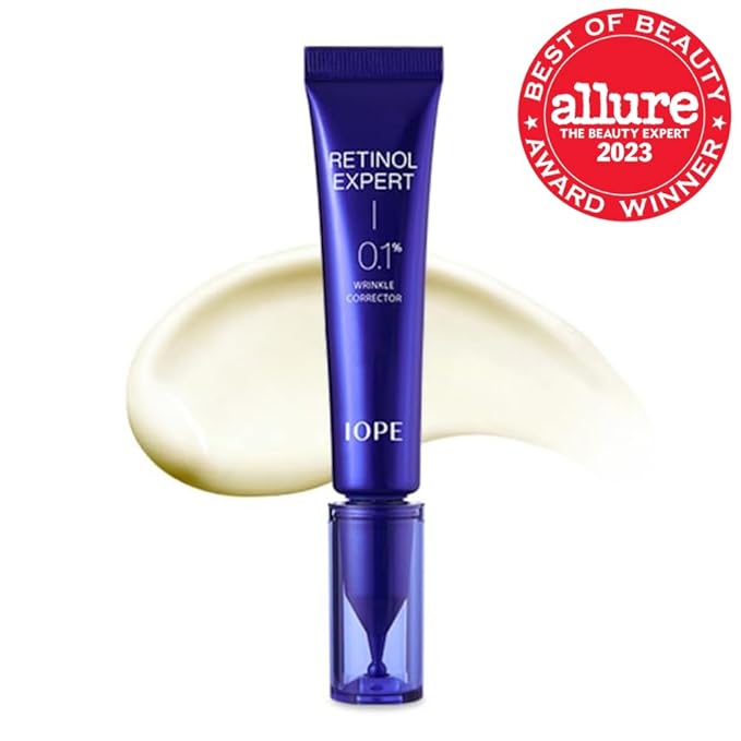 IOPE Retinol Expert 0.1% - Anti-Aging Serum with Pure Retinol, Reduce Wrinkles & Fine Lines, Pore Refining, Ideal for Retinol-Experienced User, Dermatologist Tested Korean Skincare, 1.01 fl.oz.