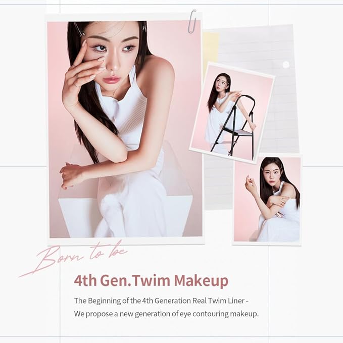 Heart Percent Dote On Mood Contour Eyeliner Slim, Long Lasting Aegyosal Waterline Extended Twim Liner for Eye Contouring Makeup, H2. Warm Dewy