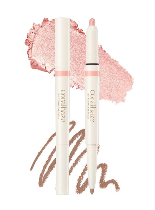 Idol AEGYO-SAL Maker 05 Dreamy Rose, 2-in-1 Under-Eye Highlighter and Contour Liner for Bright, Voluminous Eyes, Long-Lasting, Smudge-Proof Shimmer Stick with Natural Glow, Korean Beauty