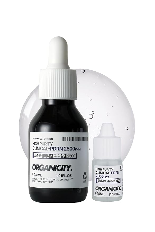 99% Purity PDRN 2500ppm + 4GF (EGF) Liposome 5% Concentrated Serum 1.01 Fl Oz + 0.16 Fl Oz with Korean Trout DNA & Nano-Particle Hyaluronic Acid, Korean Skin Care, Safe & Sustainable Source