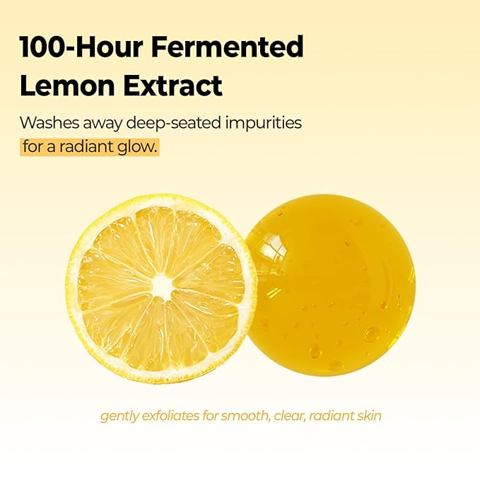 CHOSUNGAH BEAUTY Lemon Chung Bubble Cleanser with Salicylic Acid, LHA&PHA, Gentle Foaming Face Wash for Oily, Dry&Sensitive Skin, Hydrating&Exfoliating Formula, Korean Skincare (6.76 Fl Oz)