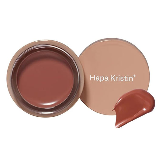 HAPA KRISTIN Gleam Glow Lip and Cheek Tint, Hydrating Korean Cream Blush with Long-Lasting Wear, Buildable with Radiant Finish, Warm Cinnamon 502, 0.15 oz