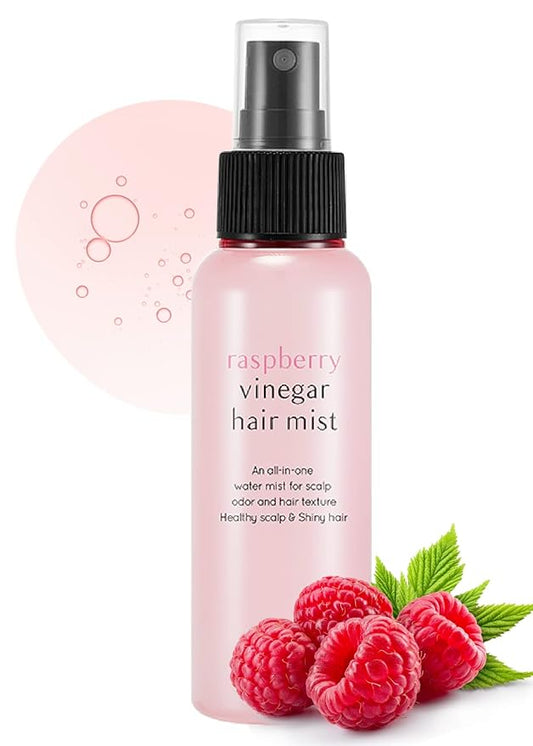 A'PIEU Raspberry Vinegar Hair Mist - Instant Hydration & Nourishing Spray for Smooth, Shiny, Frizz-Free Hair, Long-Lasting Hair Perfume with Refreshing Floral Scent, Non-Sticky Finish. Korean Hair Care (3.55 fl oz)