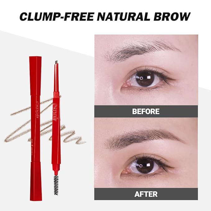 Espoir The Brow Balance Pencil #3 Soft Brown | Eye Brow Pencil that's Natural and Easy to Draw without Clumping | A Detailed and Rich Eyebrow Texture | Korean Makeup