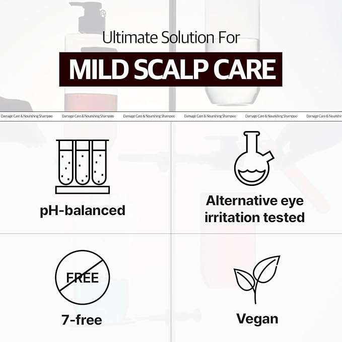 RYO Damage Care & Nourishing Treatment with Korean Ginseng & Caffeine - Deep Conditioning Mask for Repair and Moisturizing, Anti Loss Care, Strengthening hair roots, 10 Fl Oz.