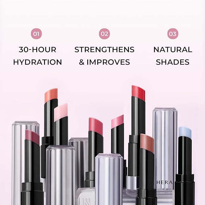 HERA Sensual Nude Balm 3.5g #303 POPPY | 30H Hydrating Tinted Color Lip Balm with Ceramide, Hyaluronic Acid & Shea Butter, Nourishing Care for Smooth and Naturally Radiant Korean Makeup