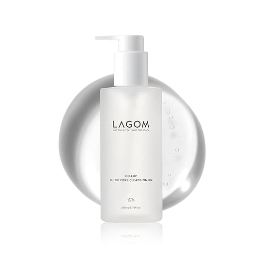LAGOM Micro Pore Cleansing Oil, Daily Lightweight Makeup Bleackhead Remover for Face, Korean Skincare 6.76 Fl Oz