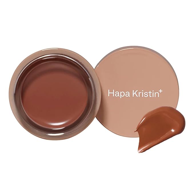 HAPA KRISTIN Gleam Glow Lip and Cheek Tint, Hydrating Korean Cream Blush with Long-Lasting Wear, Buildable with Radiant Finish, Rum Caramel 501, 0.15 oz