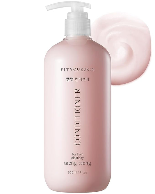 TAENG TAENG Elasticity Conditioner (17 fl.oz) – Korean Bouncy Volume Protein Conditioner for Fine, Limp Hair – pH 5.5 Keratin & Collagen, Rose Garden Perfume Scent, Paraben Free