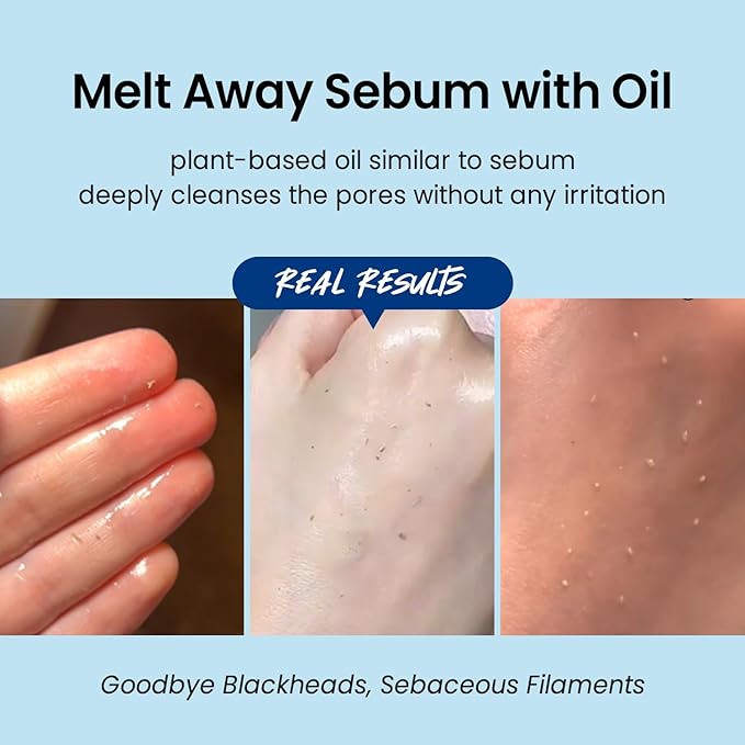 coxir [Holiday Gift,Christmas Gift] ULTRA HYALURONIC CLEANSING OIL Mini Travel Size l Korean skincare, Hydrating, Smoothing, Calming, Moisturizing, Makeup Removal [0.67 Fl.oz(pack of 1)]