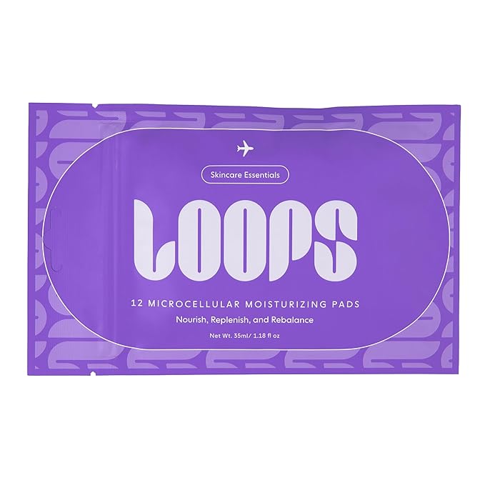 LOOPS MicroCellular Moisturizer Korean Skincare - Nourish, Replenish, and Rebalance - Collagen Boosting & Restoring - Pre-soaked Veocell Embo Pad - Anti-Aging Face Moisturizer - Gifts for Women