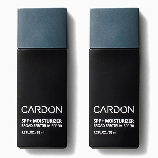 Cardon Men's SPF 30 Korean Sunscreen for Face, Facial Moisturizer With Sunblock, Anti-Aging Face Sunscreen, SPF Facial Moisturizer, Men's Skin Care Lotion with Cactus Extract (2 Bottles - 70ml)