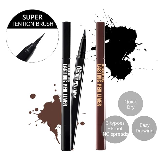 The Orchid Skin URBAN CHIC DEEP BLACK PEN LINER for Eye line, Korean Brand 0.1oz