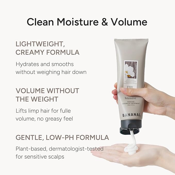 Intensive Hair Treatment – Rice Protein Repair Formula for Smoother, Stronger Hair – Moisturizing & Strengthening Korean Conditioner Mask – Sulfate & Paraben-Free – Hinoki Bloom, 8.81 fl oz