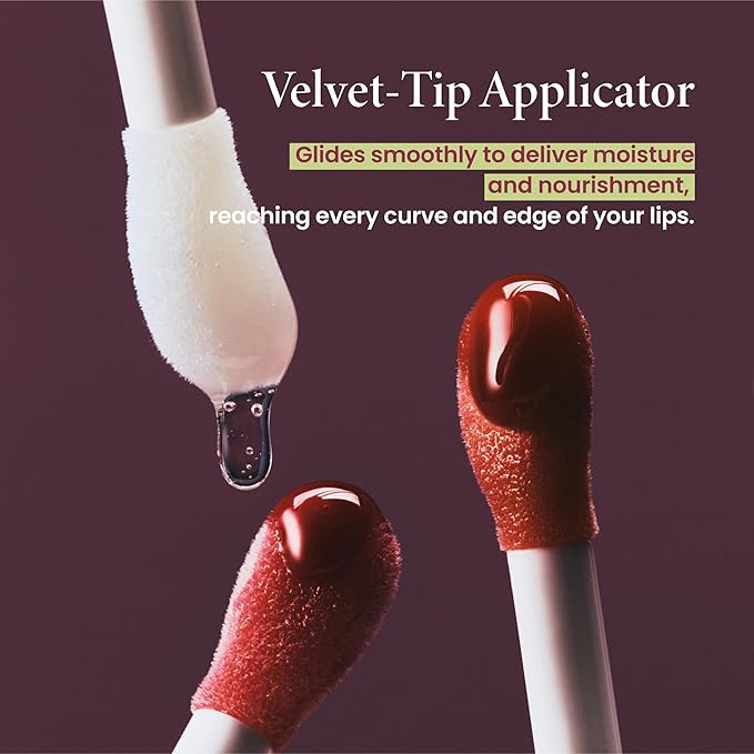 AXIS-Y Vita Glow Lip Oil with Vitamin E & Ceramide - Nourishing & Revitalizing Dry, Chapped Lips with Long Lasting Moisturization - Vegan Korean Skin Care Lip Treatment - 0.13 fl. oz. (Cozy Fig)