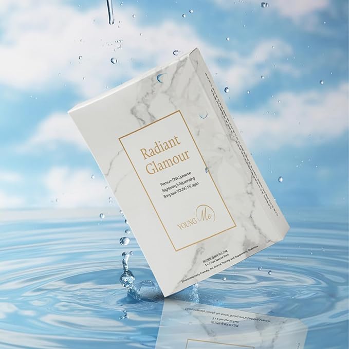 YoungMe Radiant Glamour Korean Sheet Mask – Rejuvenating & Hypoallergenic Facial Mask for All Skin Types | 25g x 6 Sheets