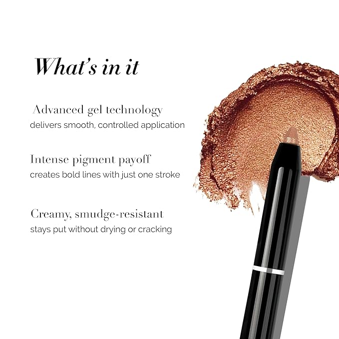 DLUX PROFESSIONAL Gel Eyeliner - 4g Stick Eye liner, Waterproof Pencil Gel Liner, Smooth Cream Eye shadow, Smudge-Free, Long-Lasting, Intense Colours, Easy To Use Korean Cosmetic