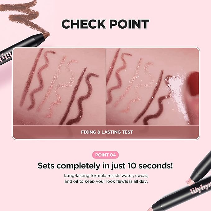 lilybyred Starry Eyes Am9 to Pm9 Gel Eyeliner | Korean Gel Eyeliner, Intense Color Payoff, Creamy Formula, Easy Blending, Built-in Sharpener, Smudge-Proof, Long-Lasting, 0.017 oz. (06 Matt Black)