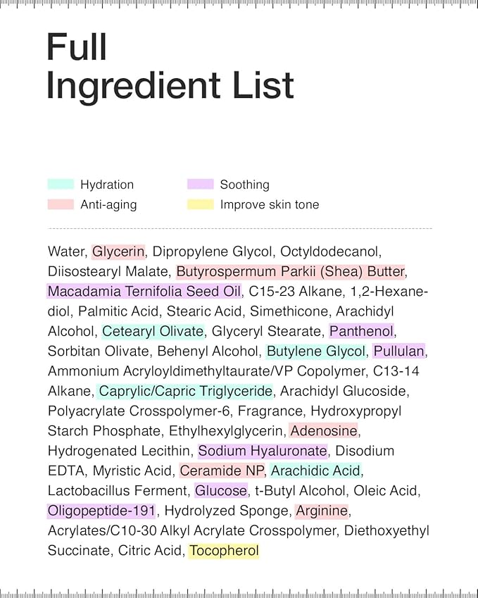 INFODPLUS Korean Skin Care Sensitive Face Cream, Fragrance-Free Lightweight Moisturizer with Ceramides & Panthenol, Skin Barrier Support & Deep Hydration, Low pH Daily Cream for AM/PM Use, 50ml