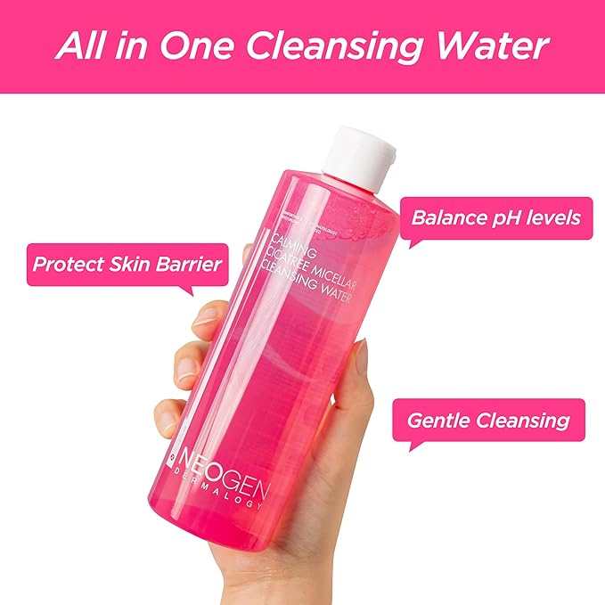 DERMALOGY by NEOGENLAB NEOGEN Calming Cleansing Water Cica Tree Micellar 13.52oz(400ml) for Sensitive Skin/Korean Skin Care/K-Beauty/mild cleansing
