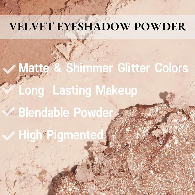 9Colors All Glitter Eyeshadow Palette, Korean Sparkle Neutral Eye Shadow Palettes, Highly Pigmented Long Lasting Waterproof Blendable