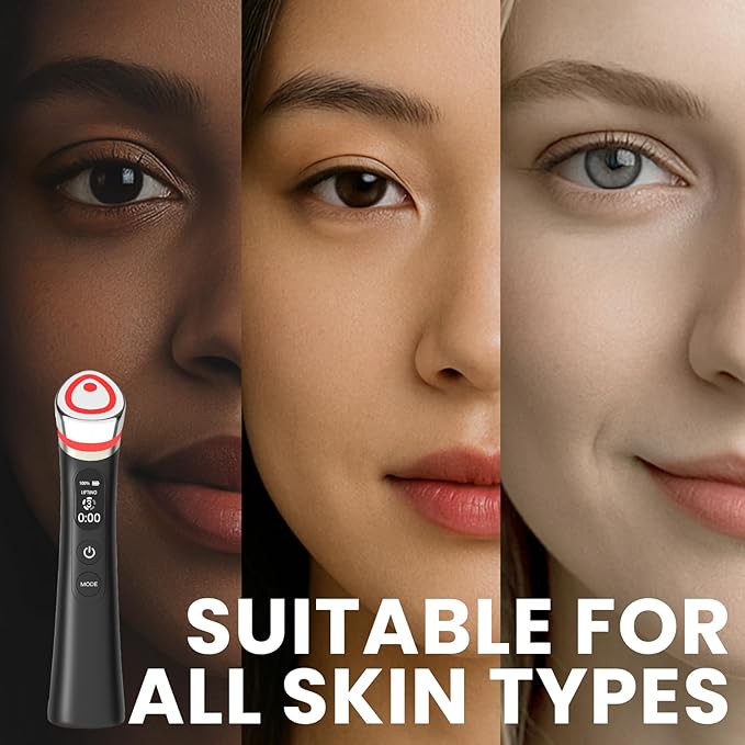 Face Lift Device – 8 in 1 Skin Tightening and Lifting, LED Light for Wrinkles, Fine Lines, Korean Skin Care, Spa-Grade Facial Massager Lifting & Firming Facial Sculpting Tool (Star White)