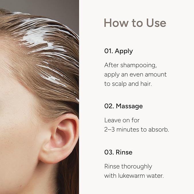 Intensive Hair Treatment – Rice Protein Repair Formula for Smoother, Stronger Hair – Moisturizing & Strengthening Korean Conditioner Mask – Sulfate & Paraben-Free – Hinoki Bloom, 8.81 fl oz