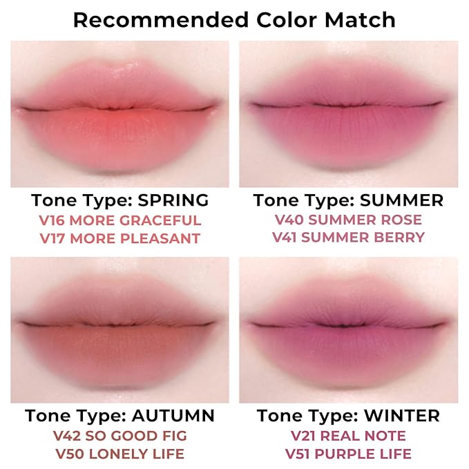 BBIA Last Velvet Tint NEW - Soft Creamy Matte Finish Lip Stain, Blur Effect & Velvety Texture, Long-Lasting, High Pigment, Non-Drying, Vegan, Korean Lip Makeup (V18 MORE CHEERFUL, Pack of 1)